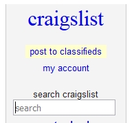 Craigslist Post To Classifieds My Account Search Craigslist
