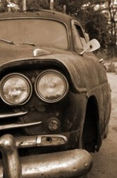 Salvage Car in Junk Yard Milwaukee